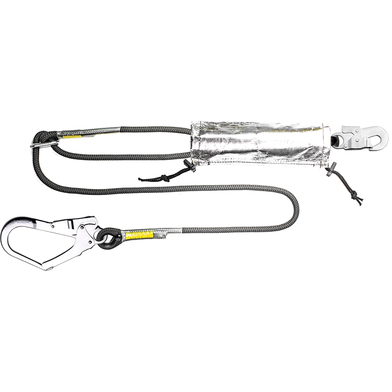 Single rope lanyard with snaphook & scaffold hook for hot works